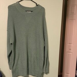 Aerie Women's Green Crewneck Sweater